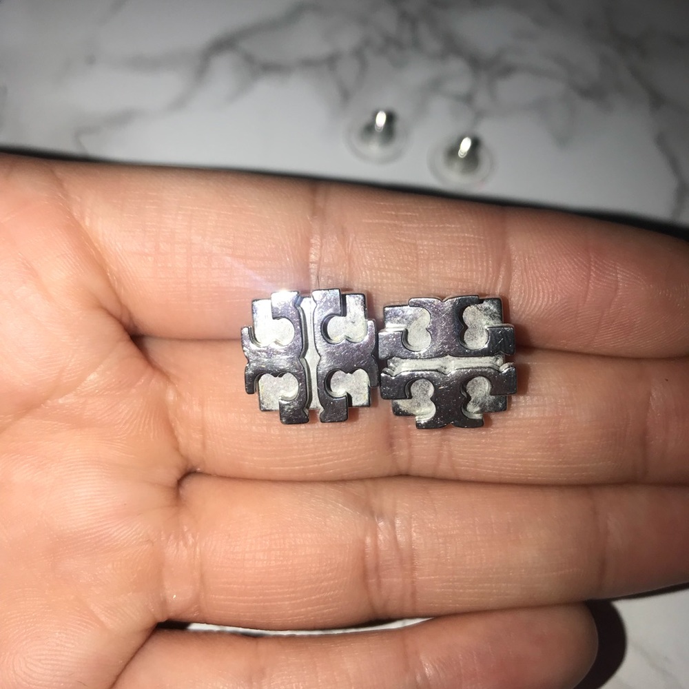 XL Tory Burch Logo Earrings